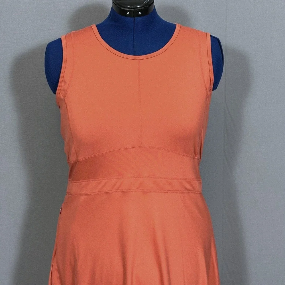 Title‎ Nine Dream Buttah Dress A-Line Sleeveless XL Terracotta Orange Active - Picture 3 of 10